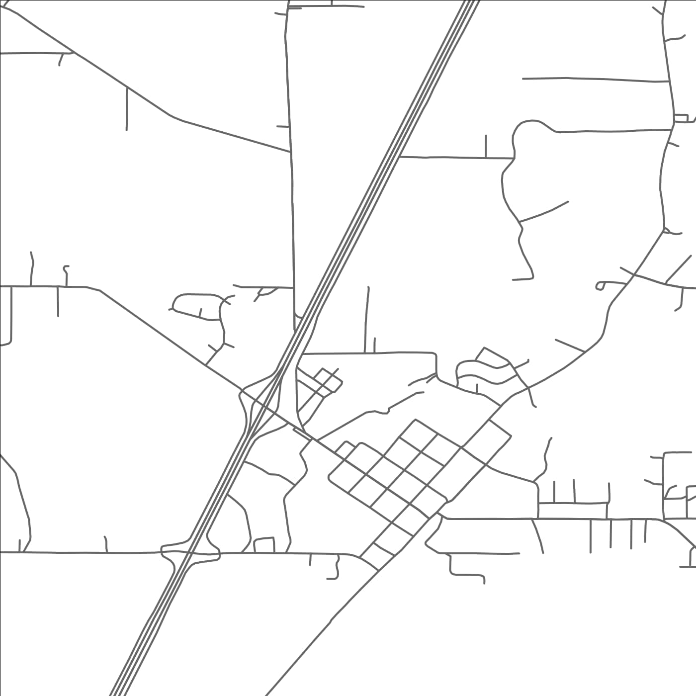 ROAD MAP OF TERRY, MISSISSIPPI BY MAPBAKES