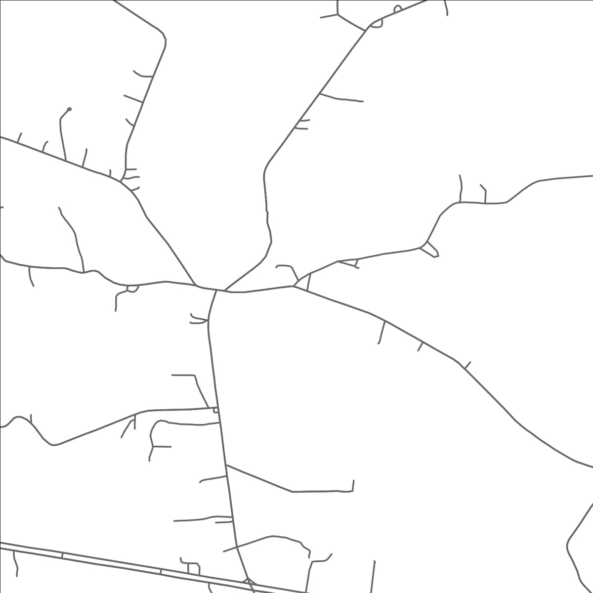 ROAD MAP OF THAXTON, MISSISSIPPI BY MAPBAKES