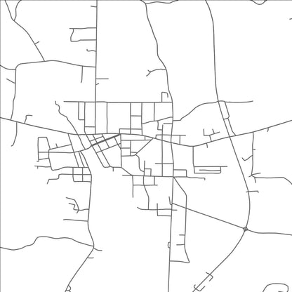 ROAD MAP OF UNION, MISSISSIPPI BY MAPBAKES