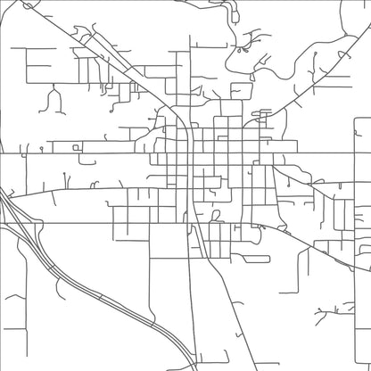 ROAD MAP OF WIGGINS, MISSISSIPPI BY MAPBAKES