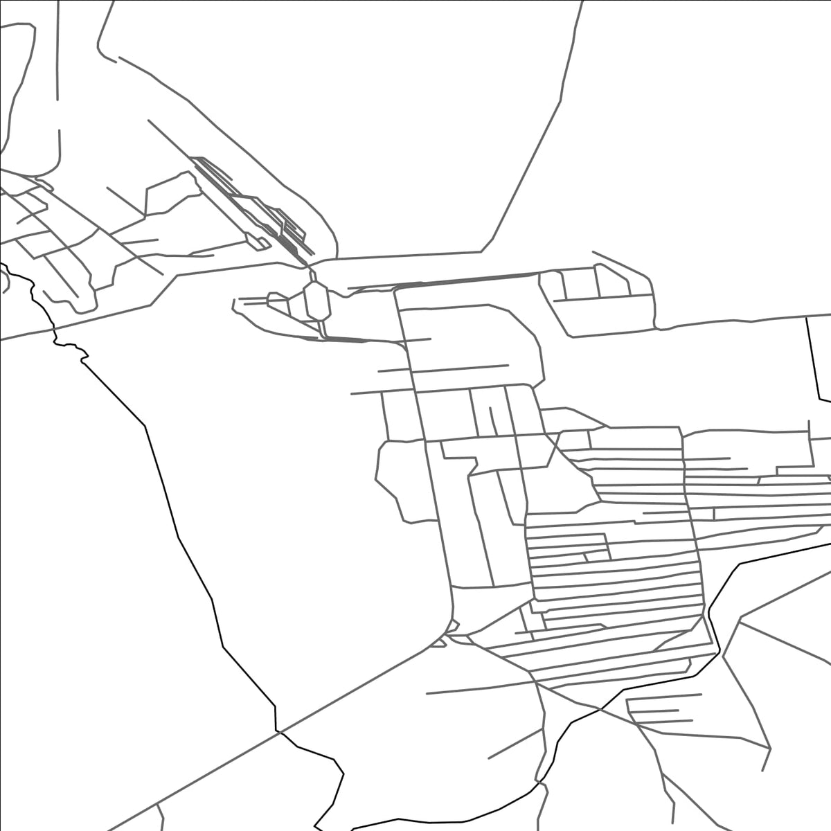 ROAD MAP OF ALTANBULAG, MANGOLIA BY MAPBAKES