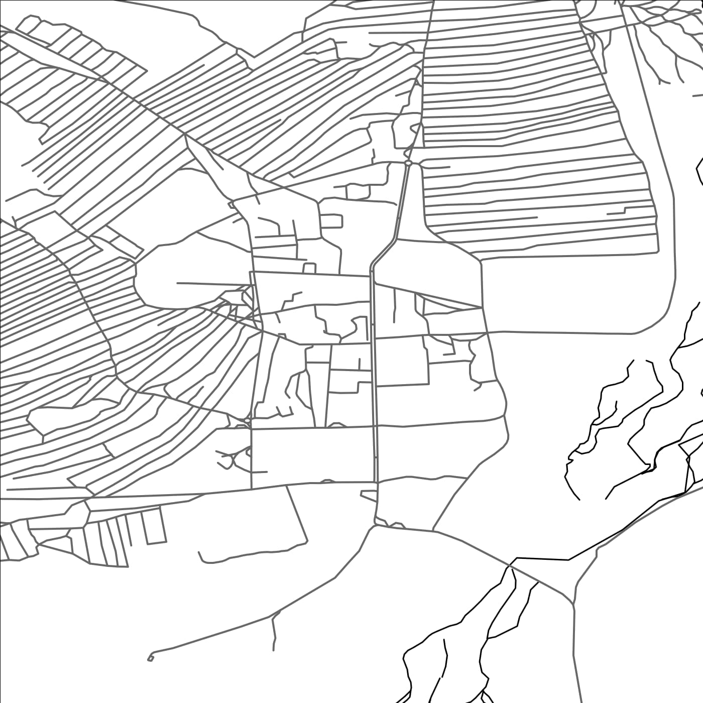 ROAD MAP OF BAYANHONGOR, MANGOLIA BY MAPBAKES