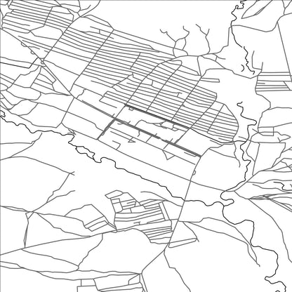 ROAD MAP OF BULGAN, MANGOLIA BY MAPBAKES