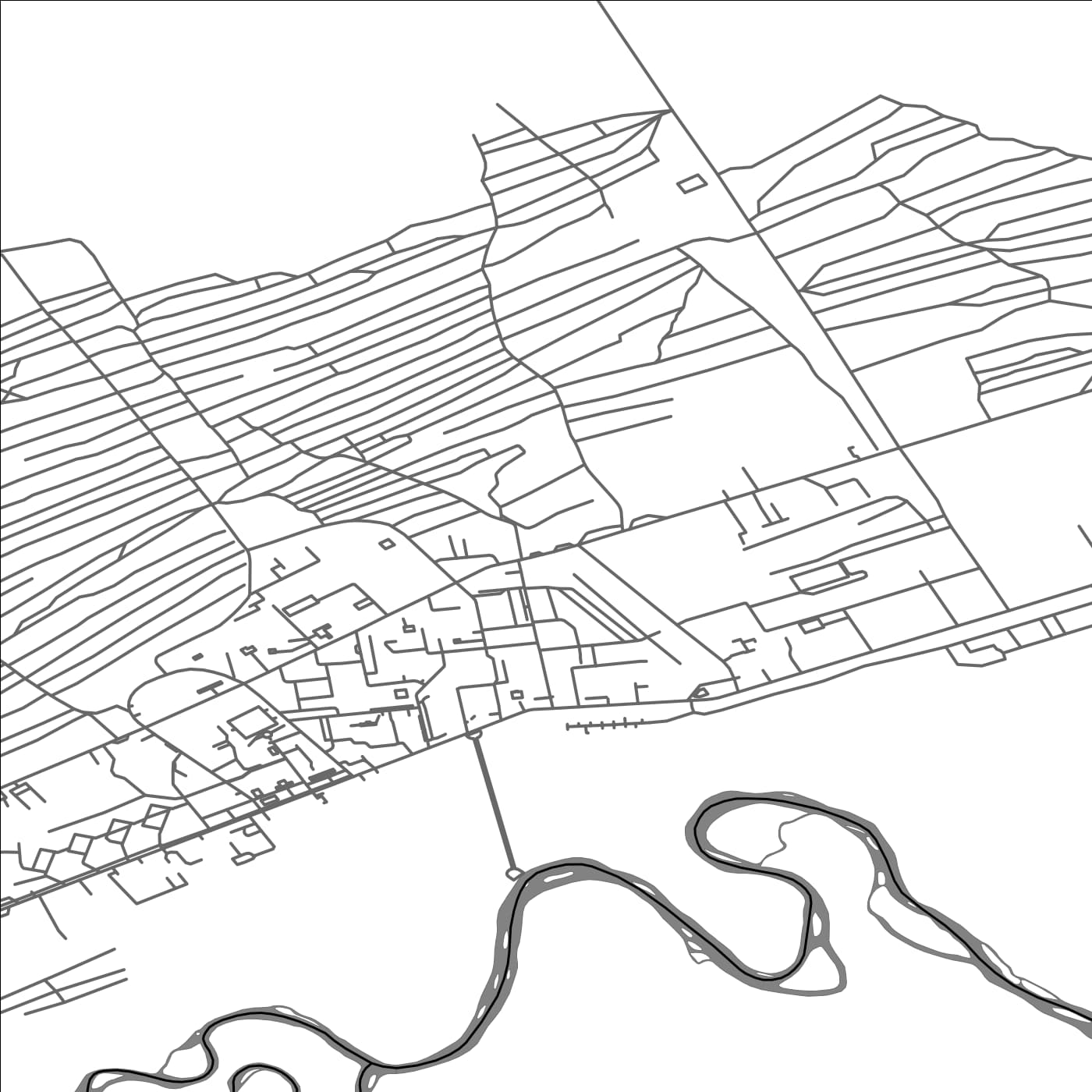 ROAD MAP OF CHOYBALSAN, MANGOLIA BY MAPBAKES