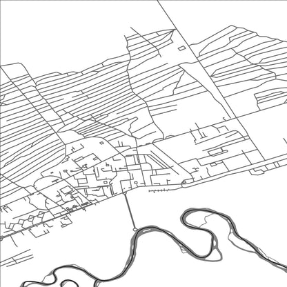 ROAD MAP OF CHOYBALSAN, MANGOLIA BY MAPBAKES