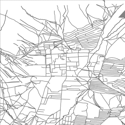 ROAD MAP OF DZUUNMOD, MANGOLIA BY MAPBAKES