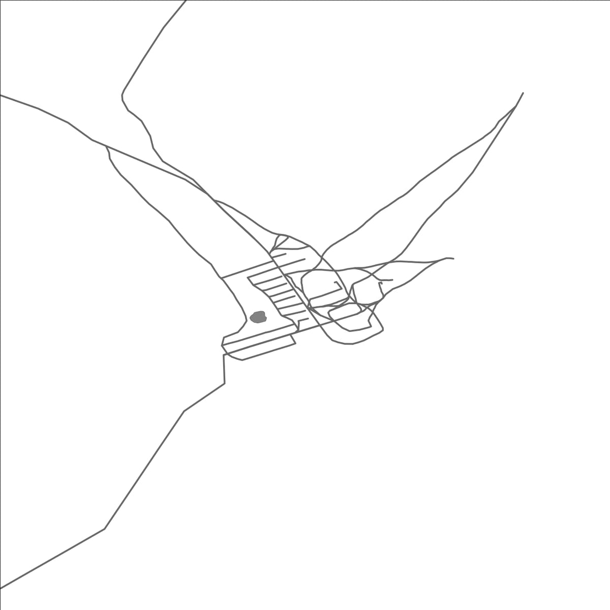 ROAD MAP OF HATAVCH, MANGOLIA BY MAPBAKES