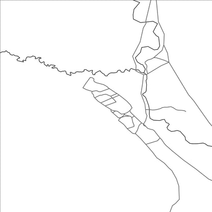 ROAD MAP OF HOHOO, MANGOLIA BY MAPBAKES