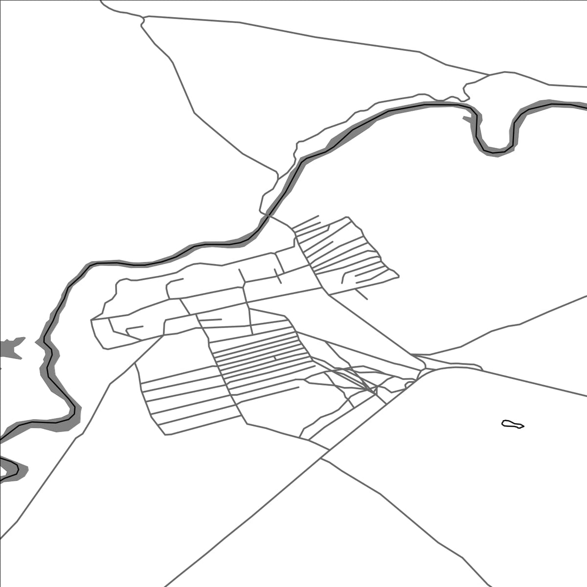 ROAD MAP OF HORGO, MANGOLIA BY MAPBAKES