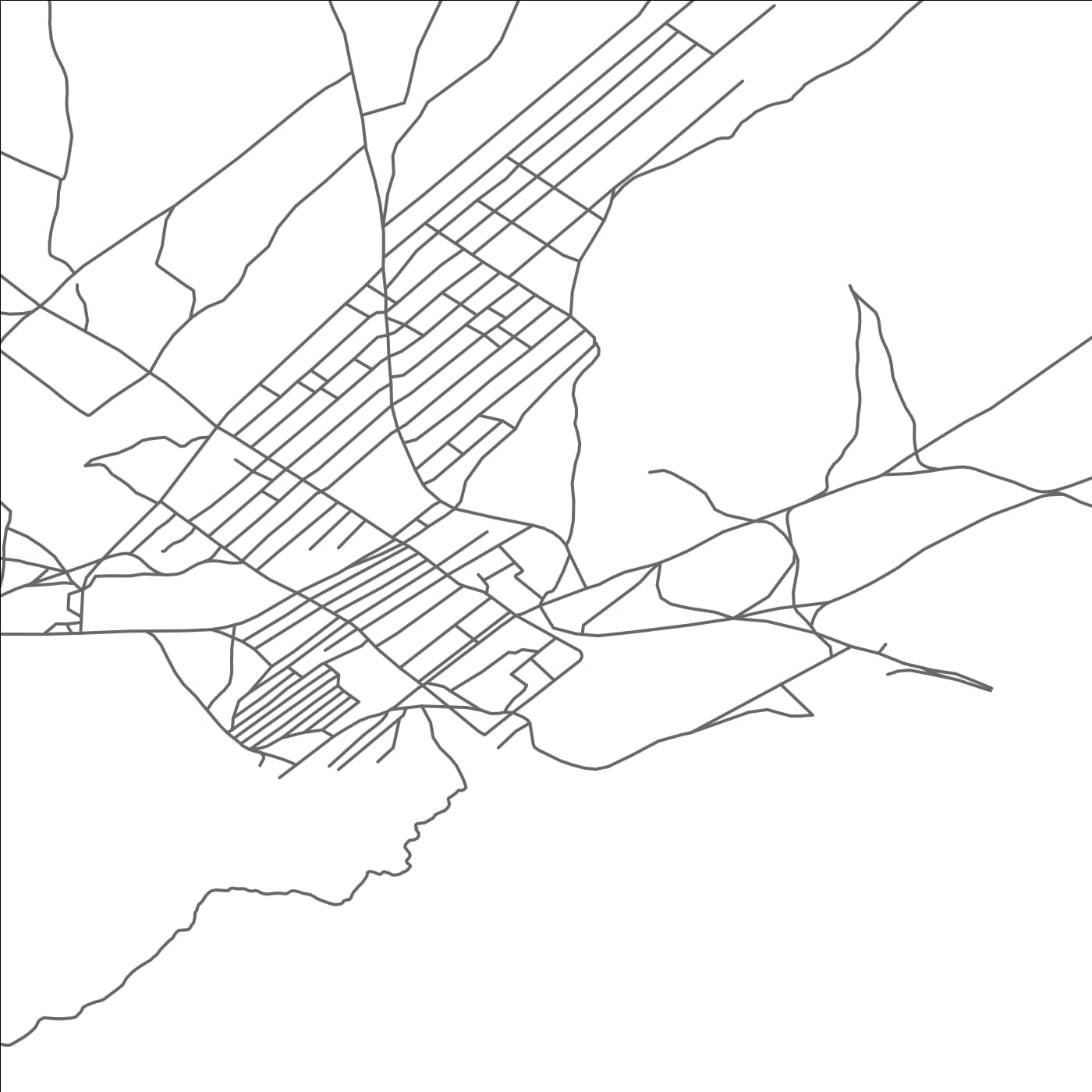 ROAD MAP OF IHBULAG, MANGOLIA BY MAPBAKES