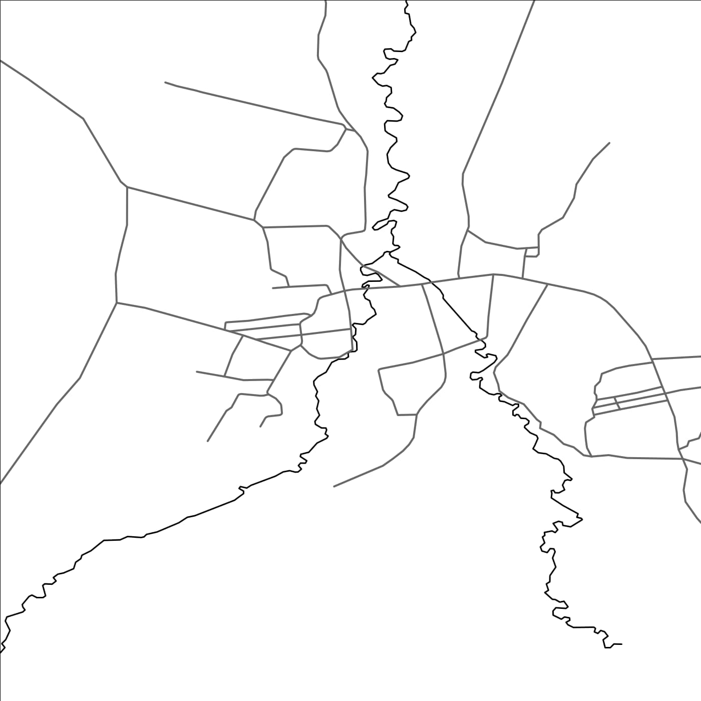 ROAD MAP OF JARGALANT, MANGOLIA BY MAPBAKES