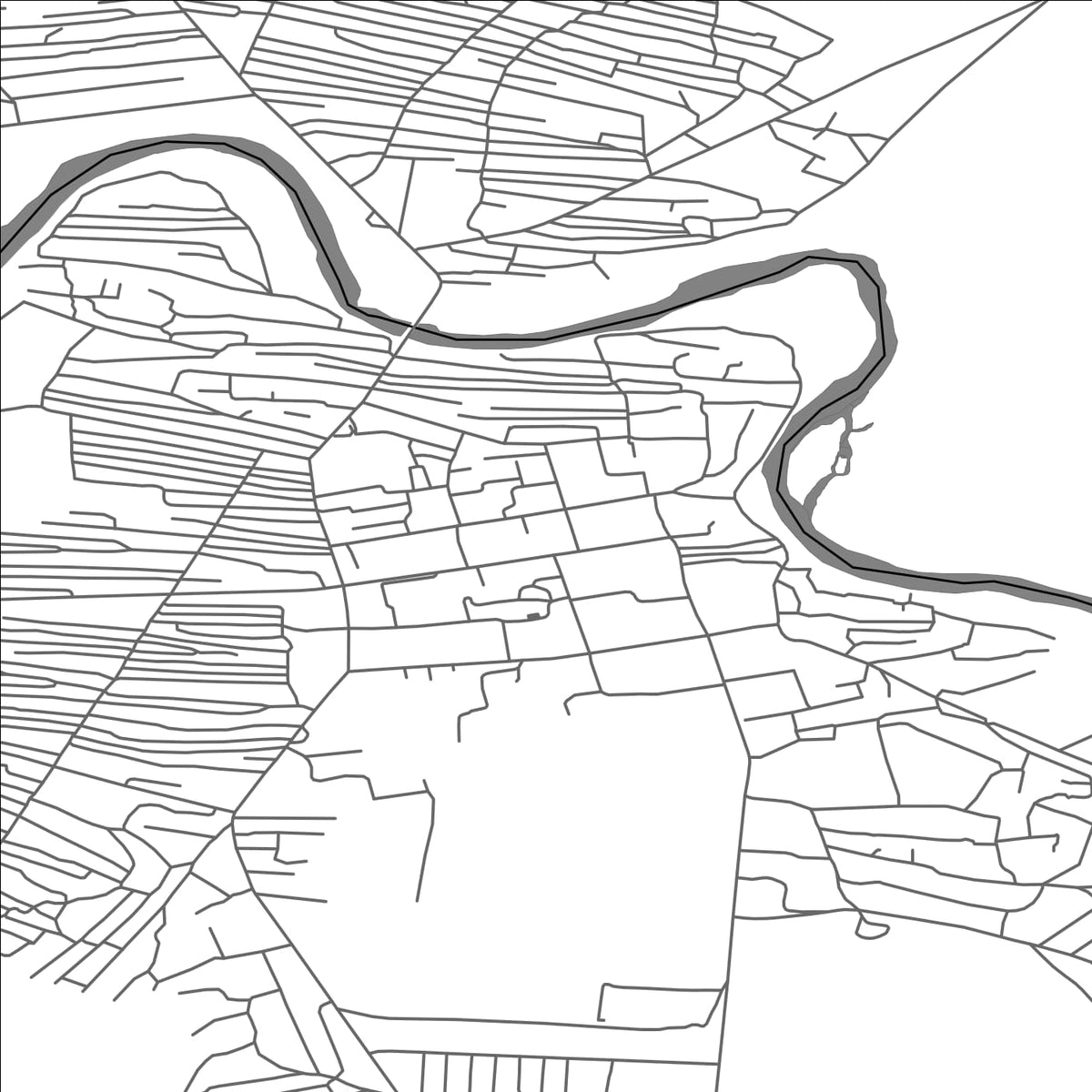 ROAD MAP OF OLGIY, MANGOLIA BY MAPBAKES