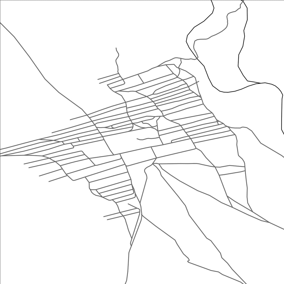 ROAD MAP OF ONON, MANGOLIA BY MAPBAKES