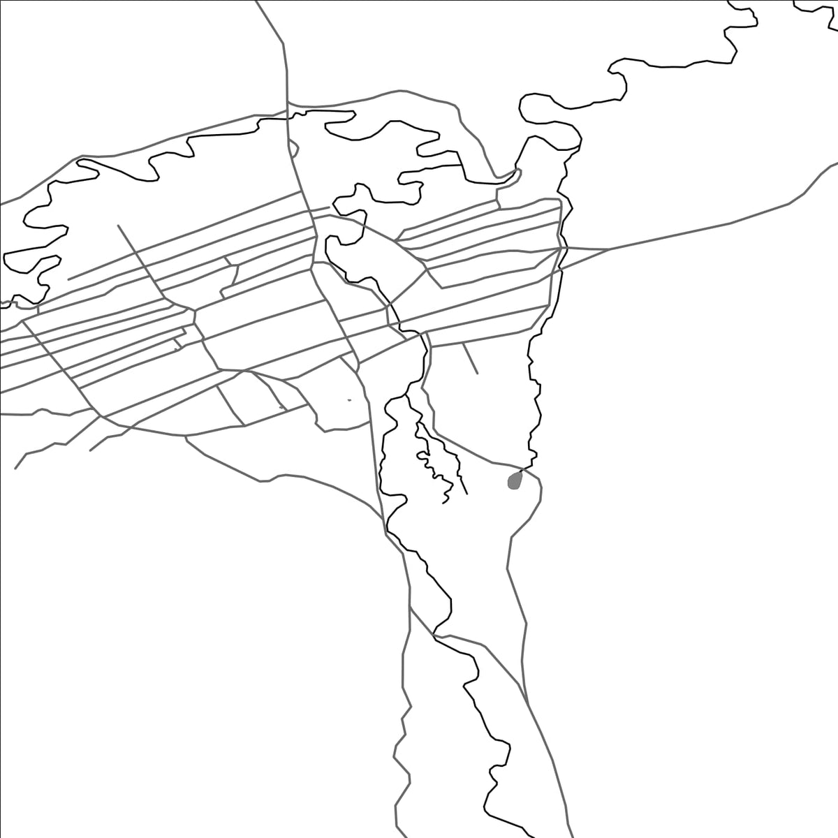 ROAD MAP OF OVT, MANGOLIA BY MAPBAKES