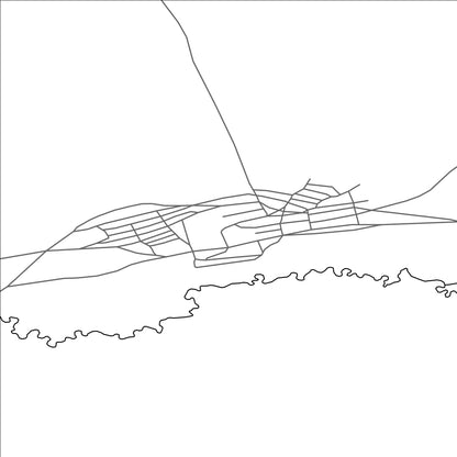 ROAD MAP OF TEEL, MANGOLIA BY MAPBAKES