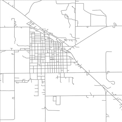 ROAD MAP OF ALBION, NEBRASKA BY MAPBAKES