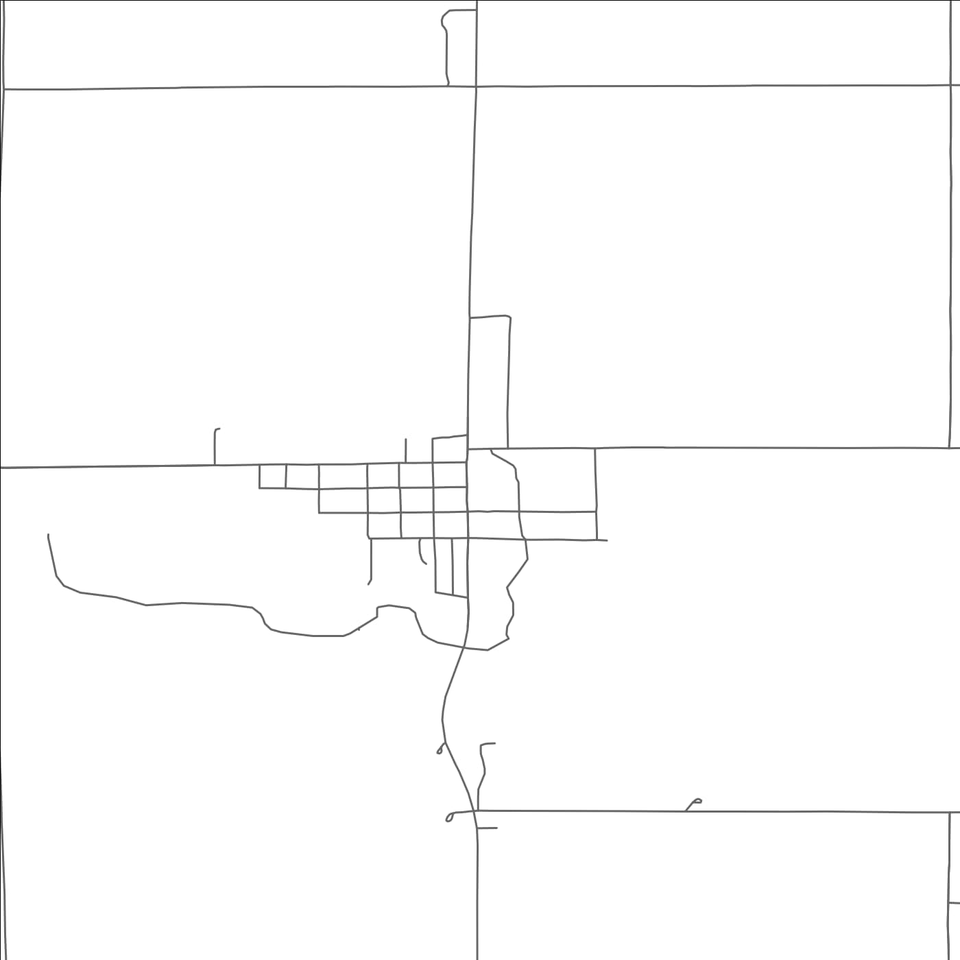 ROAD MAP OF ALEXANDRIA, NEBRASKA BY MAPBAKES