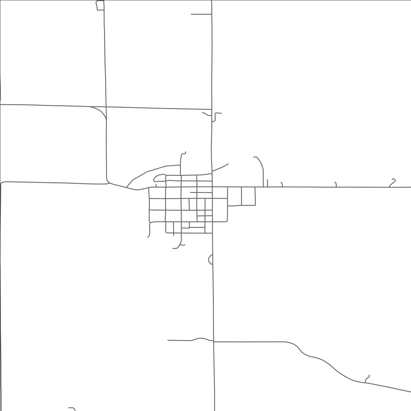 ROAD MAP OF ALLEN, NEBRASKA BY MAPBAKES