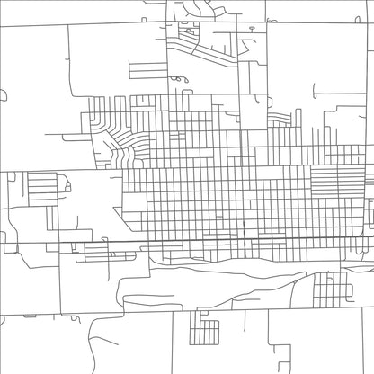 ROAD MAP OF ALLIANCE, NEBRASKA BY MAPBAKES