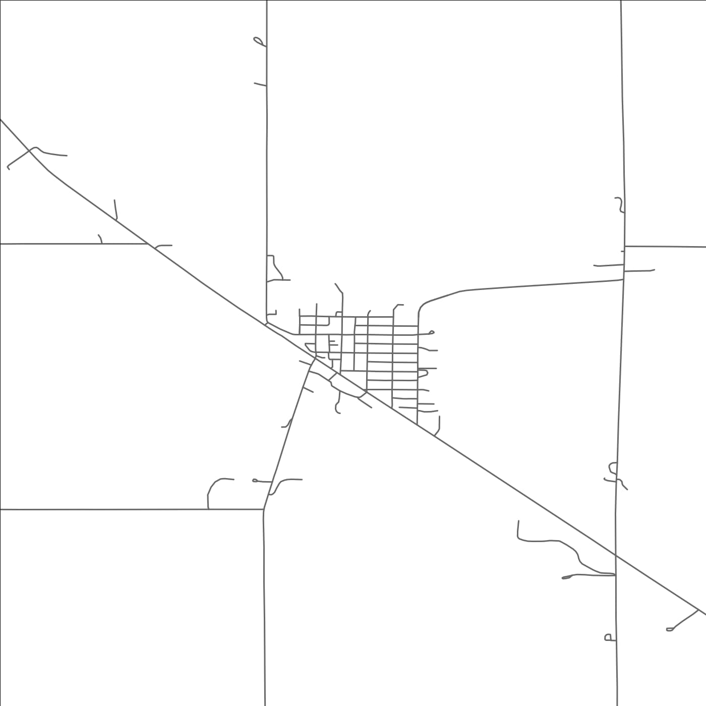 ROAD MAP OF AMHERST, NEBRASKA BY MAPBAKES