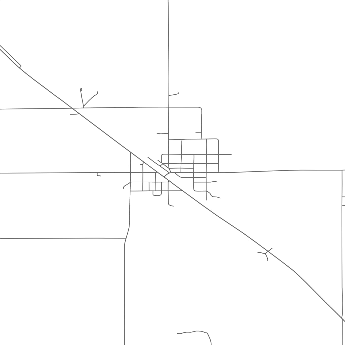 ROAD MAP OF ANSELMO, NEBRASKA BY MAPBAKES