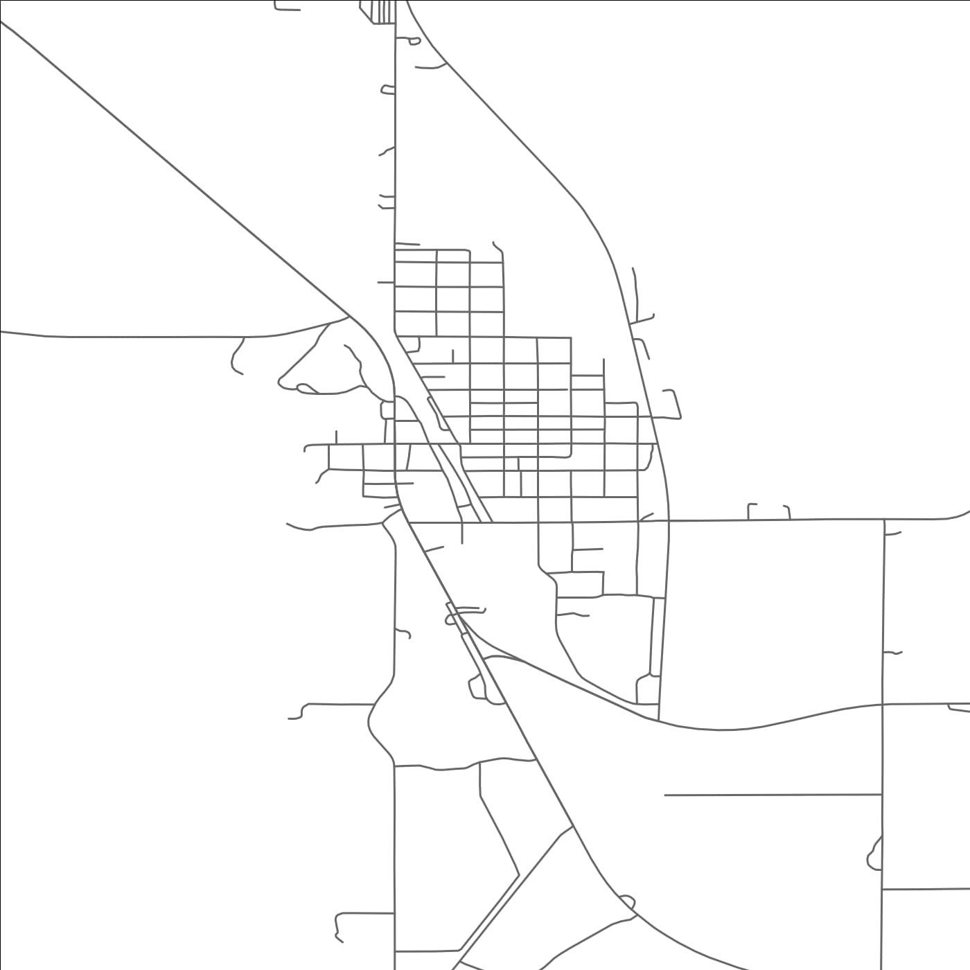 ROAD MAP OF ANSLEY, NEBRASKA BY MAPBAKES