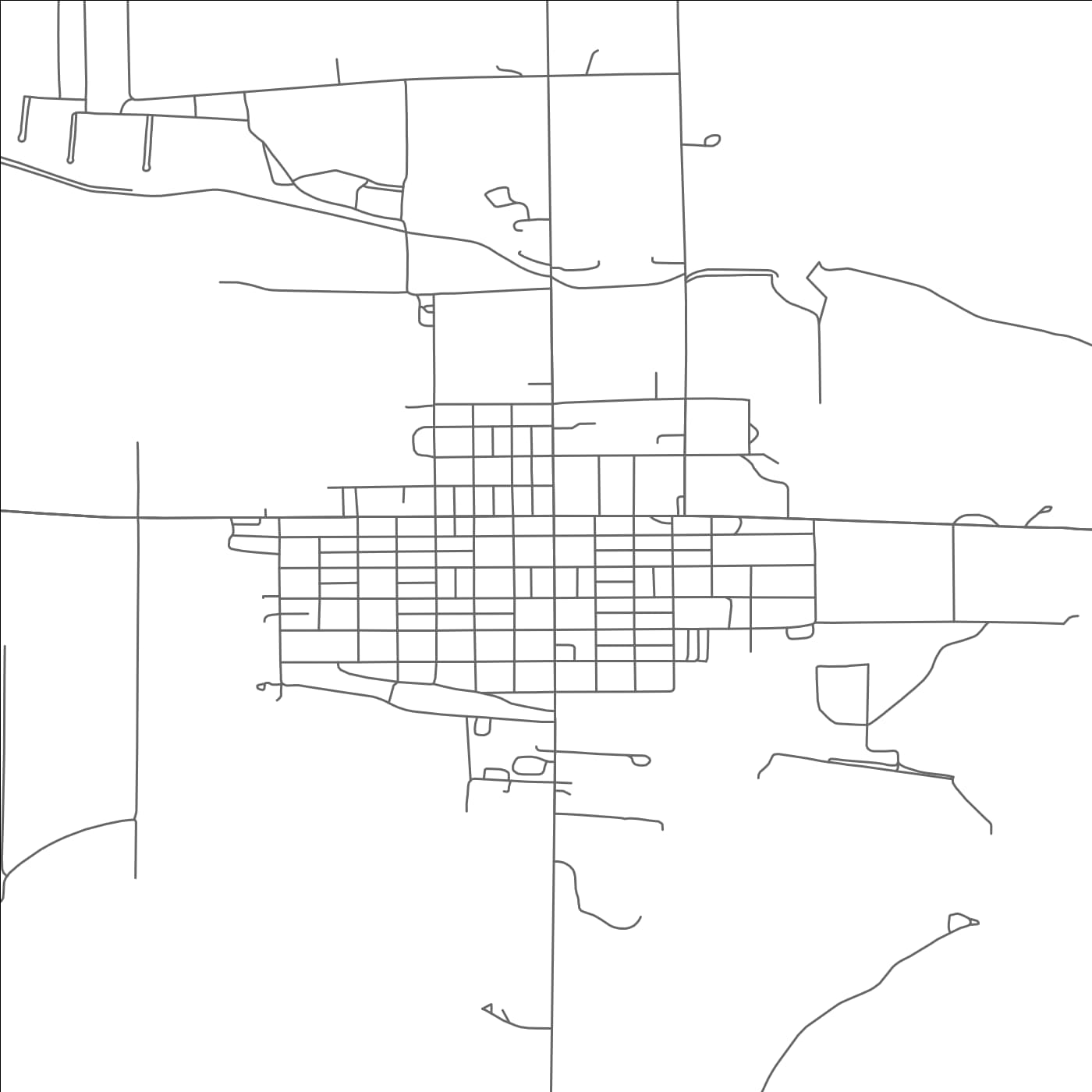 ROAD MAP OF ARAPAHOE, NEBRASKA BY MAPBAKES