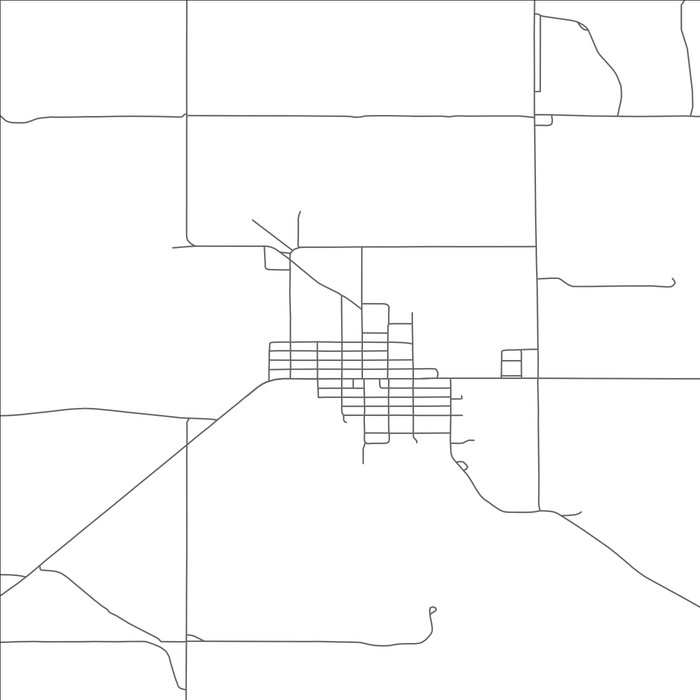 ROAD MAP OF ARCADIA, NEBRASKA BY MAPBAKES