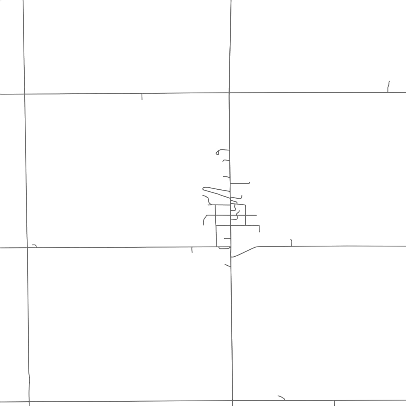 ROAD MAP OF ARCHER, NEBRASKA BY MAPBAKES