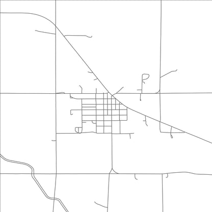 ROAD MAP OF ASHTON, NEBRASKA BY MAPBAKES