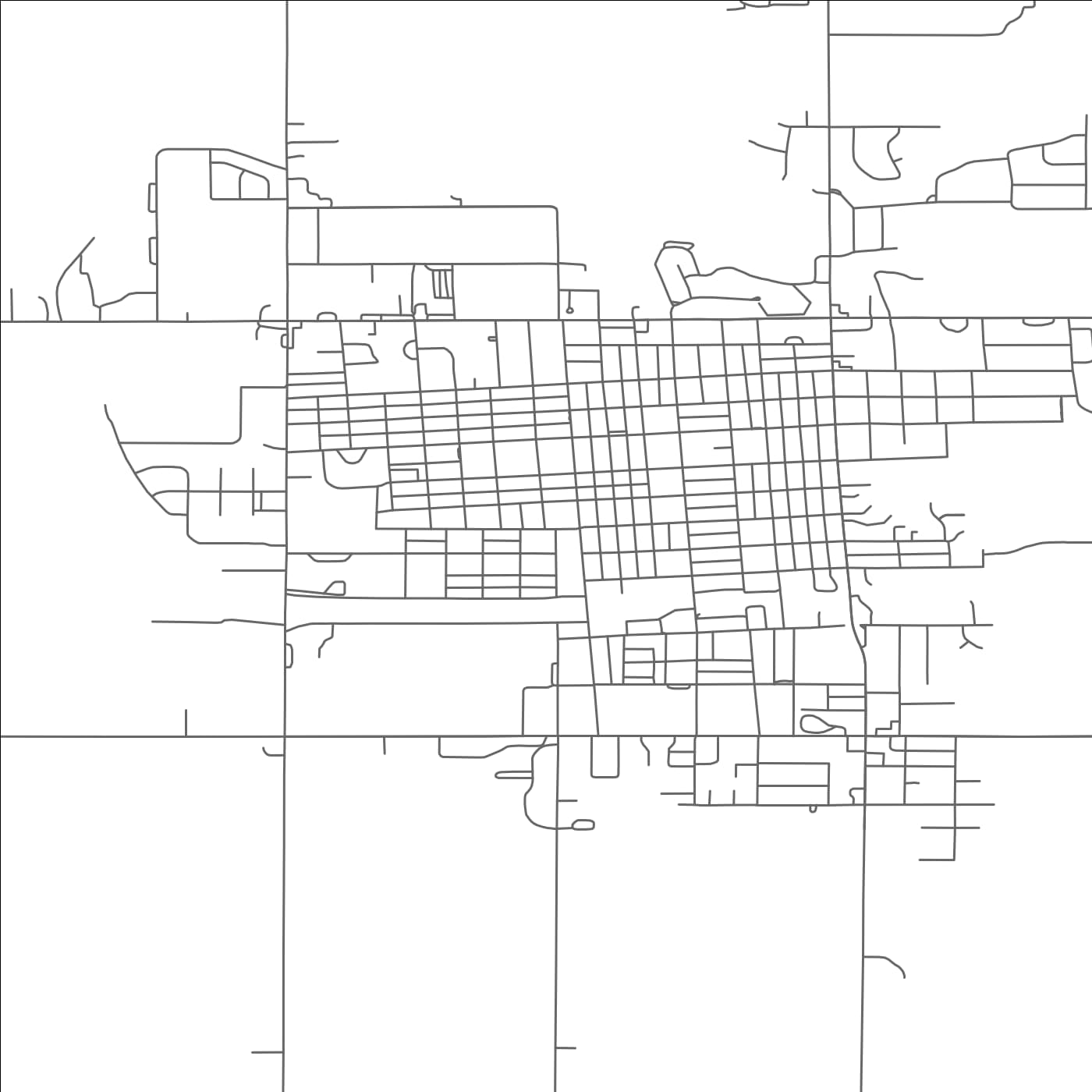 ROAD MAP OF AURORA, NEBRASKA BY MAPBAKES