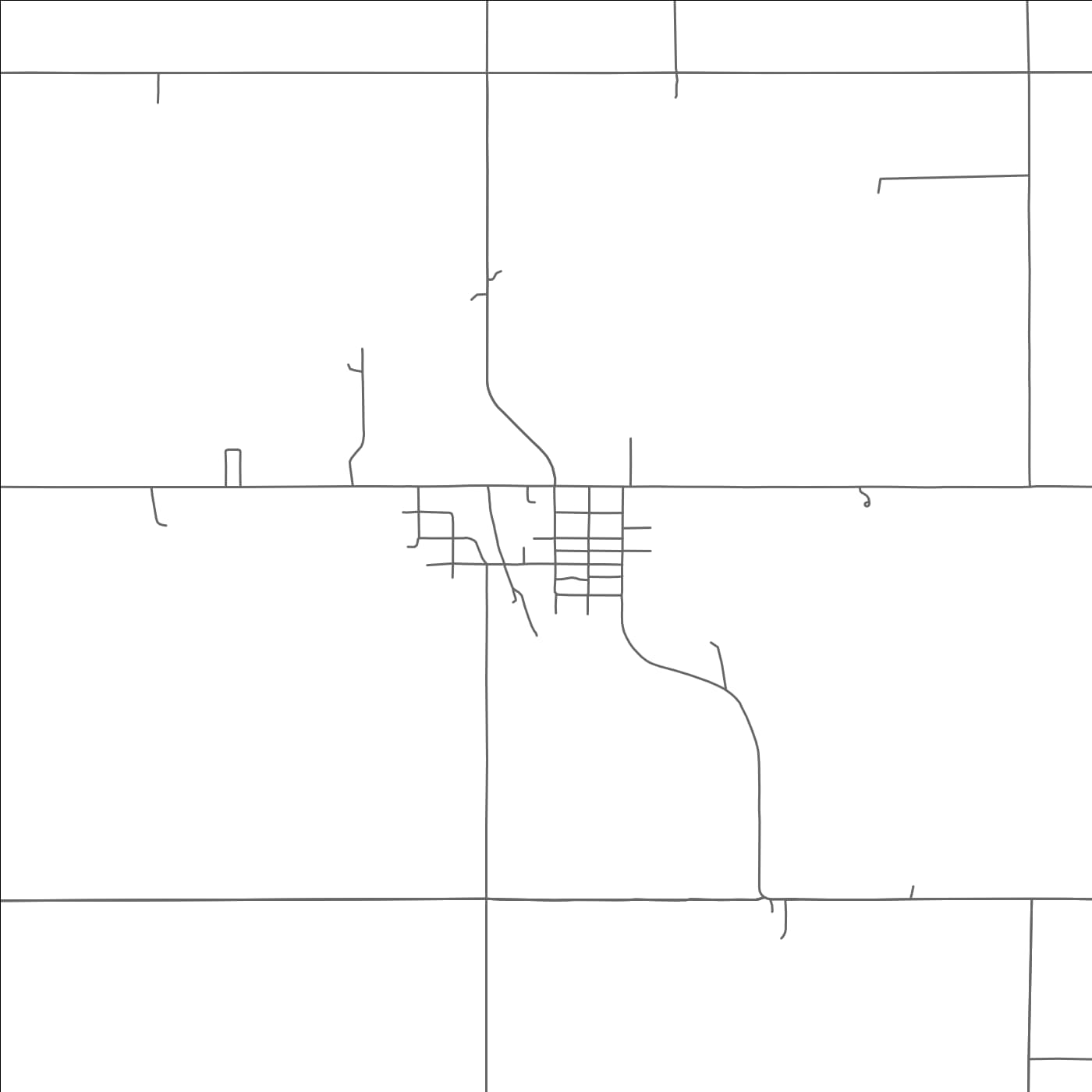 ROAD MAP OF AVOCA, NEBRASKA BY MAPBAKES