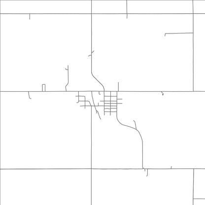 ROAD MAP OF AVOCA, NEBRASKA BY MAPBAKES