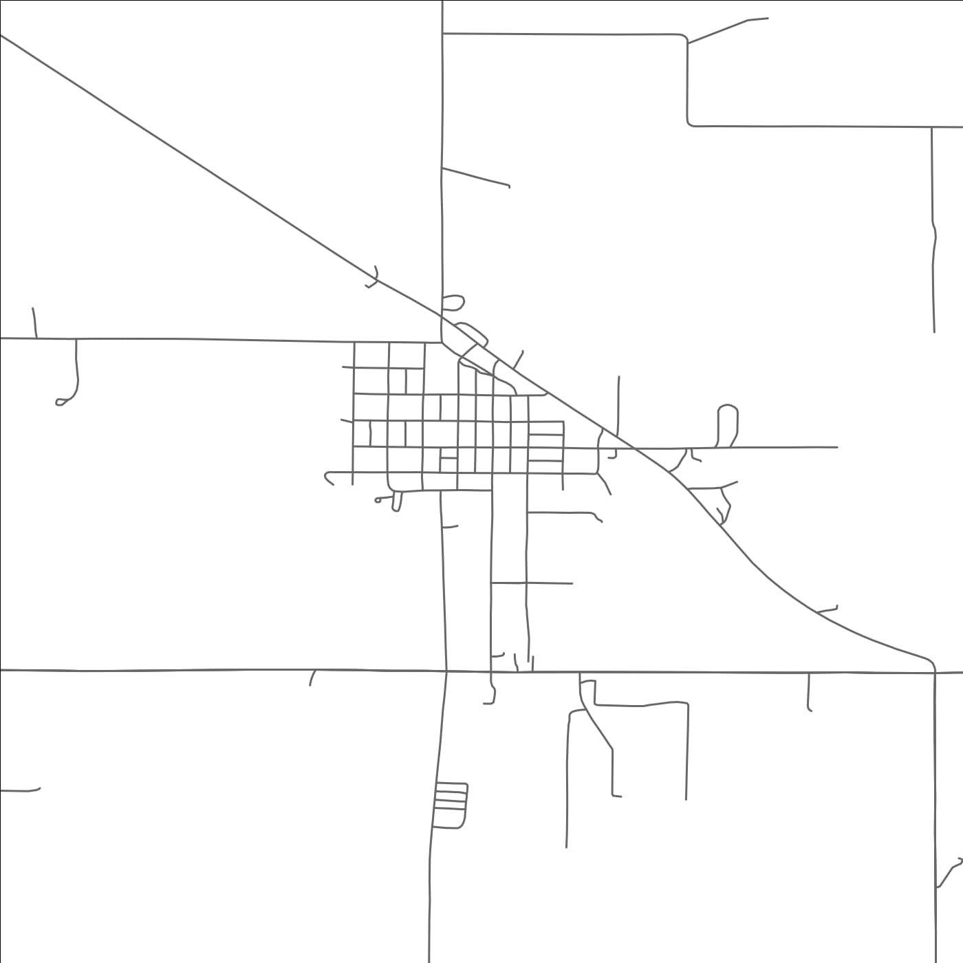 ROAD MAP OF BANCROFT, NEBRASKA BY MAPBAKES