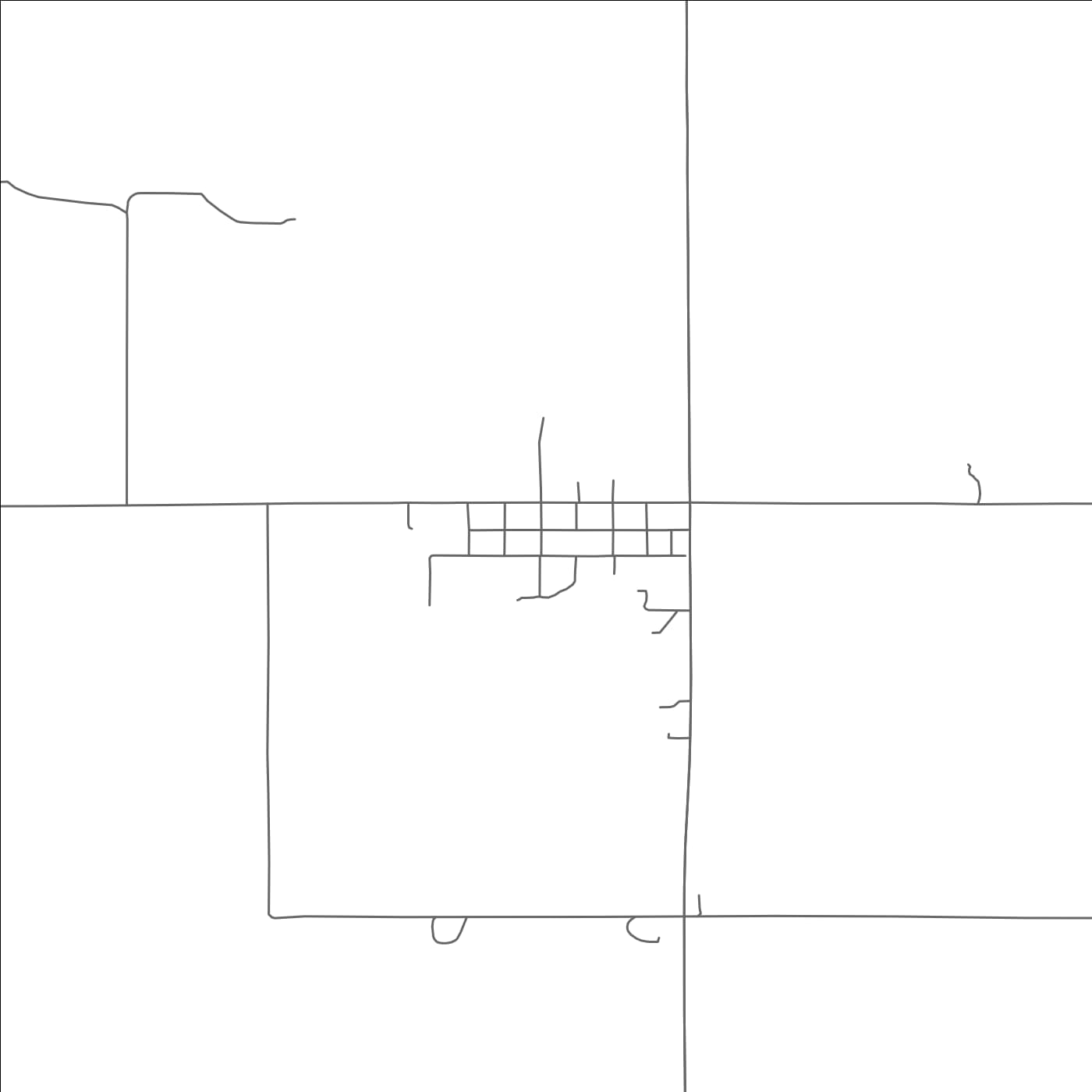 ROAD MAP OF BARTLETT, NEBRASKA BY MAPBAKES