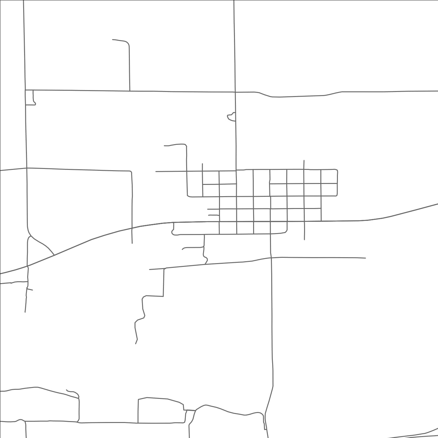 ROAD MAP OF BARTLEY, NEBRASKA BY MAPBAKES