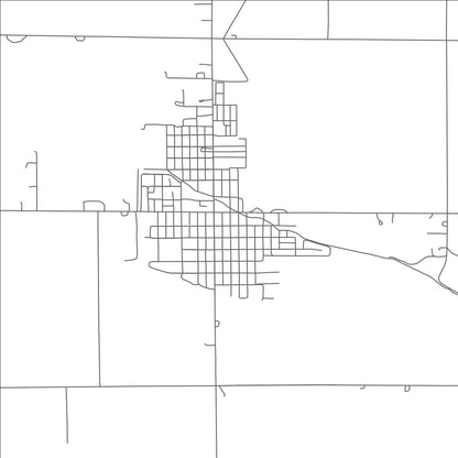 ROAD MAP OF BAYARD, NEBRASKA BY MAPBAKES