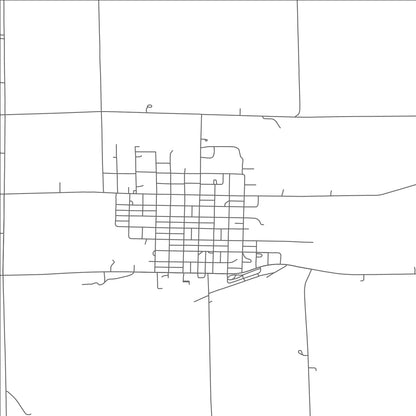 ROAD MAP OF BEAVER CITY, NEBRASKA BY MAPBAKES