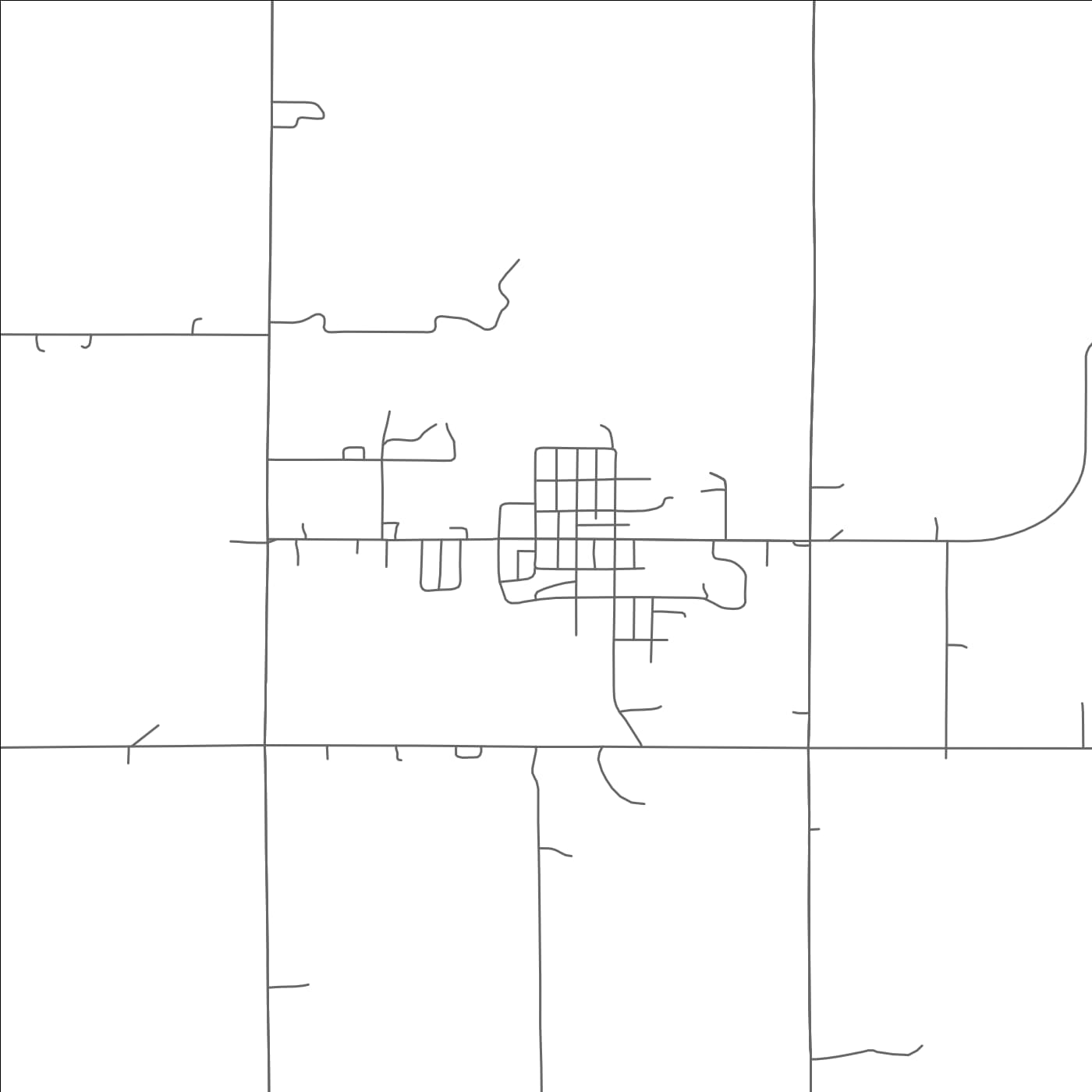 ROAD MAP OF BEAVER CROSSING, NEBRASKA BY MAPBAKES