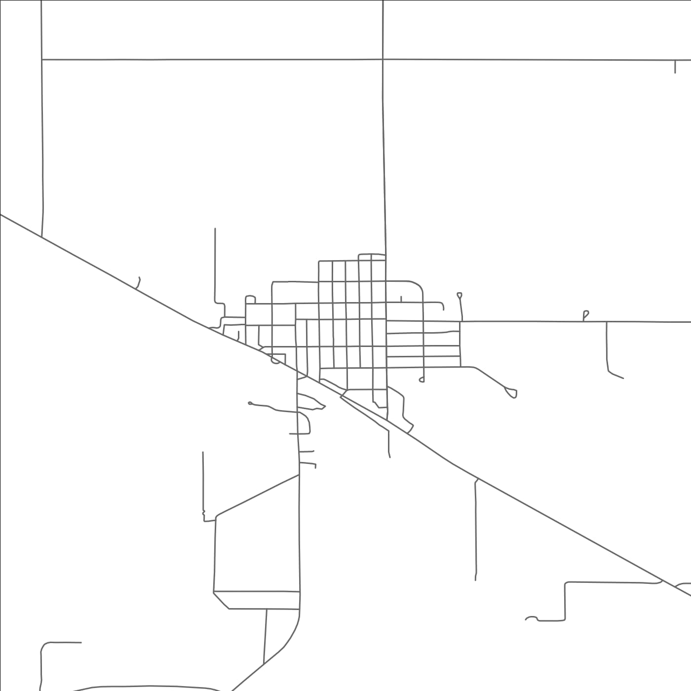 ROAD MAP OF BEEMER, NEBRASKA BY MAPBAKES