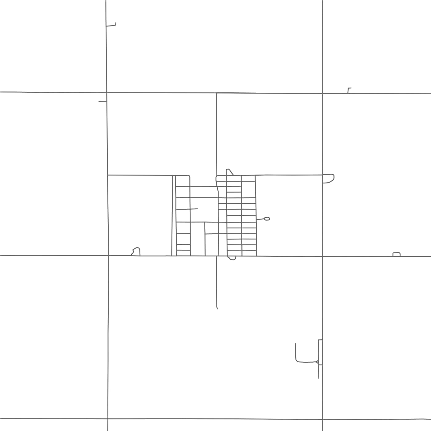 ROAD MAP OF BENEDICT, NEBRASKA BY MAPBAKES