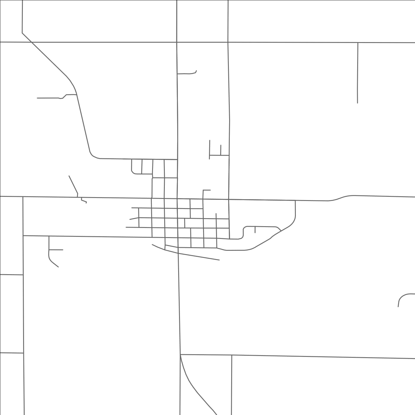 ROAD MAP OF BENNET, NEBRASKA BY MAPBAKES