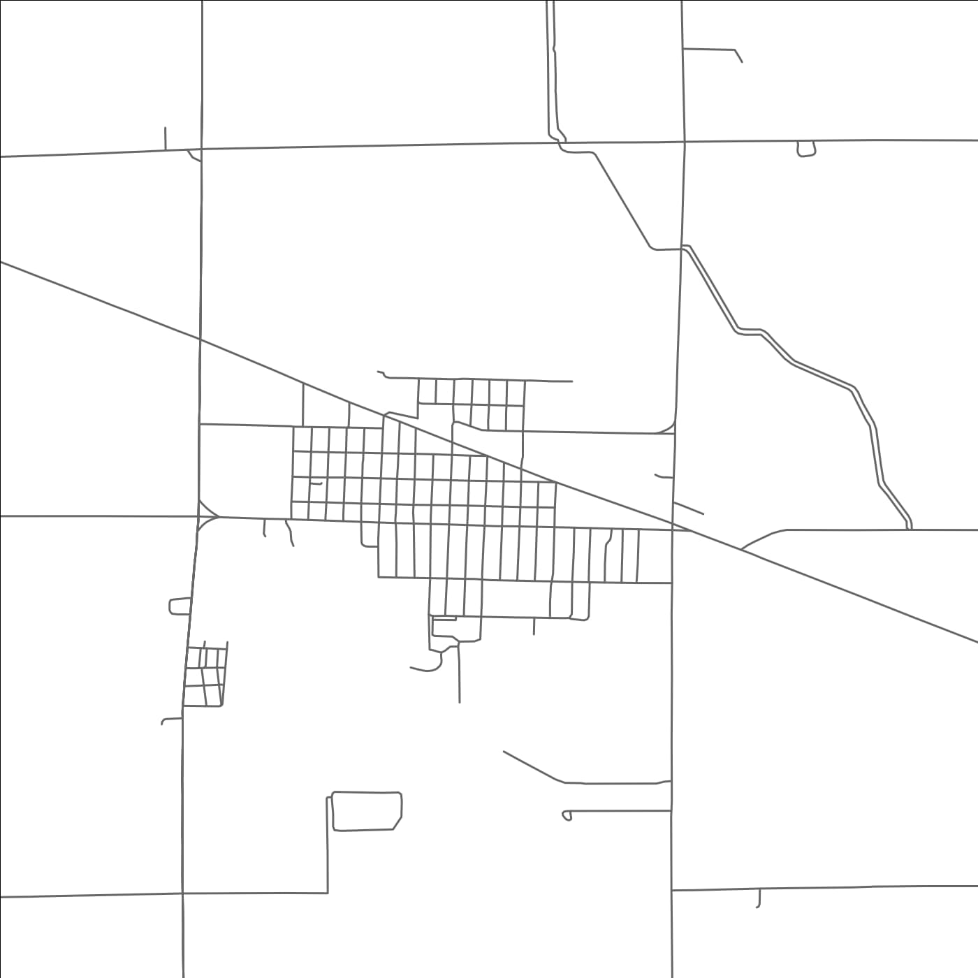 ROAD MAP OF BERTRAND, NEBRASKA BY MAPBAKES