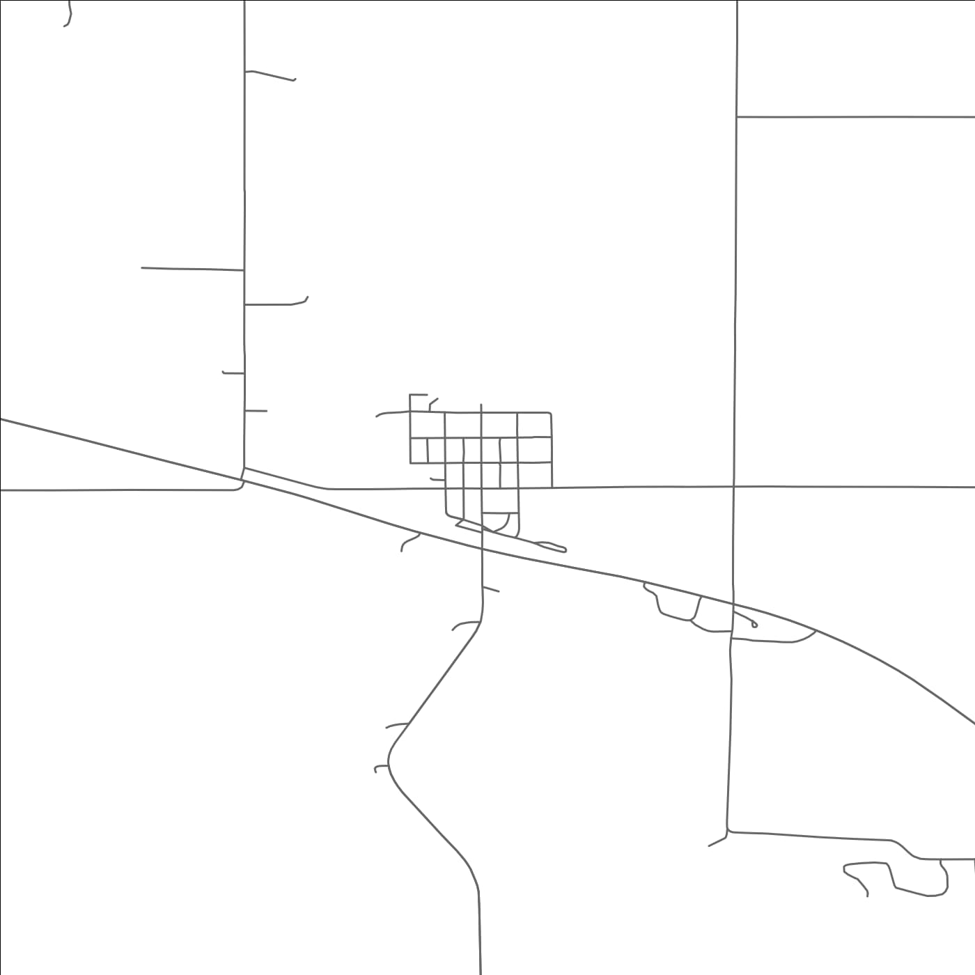 ROAD MAP OF BERWYN, NEBRASKA BY MAPBAKES