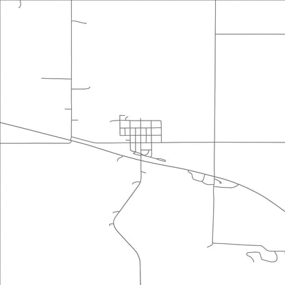 ROAD MAP OF BERWYN, NEBRASKA BY MAPBAKES