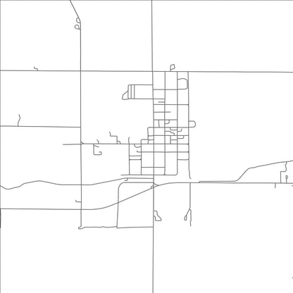 ROAD MAP OF BLOOMINGTON, NEBRASKA BY MAPBAKES