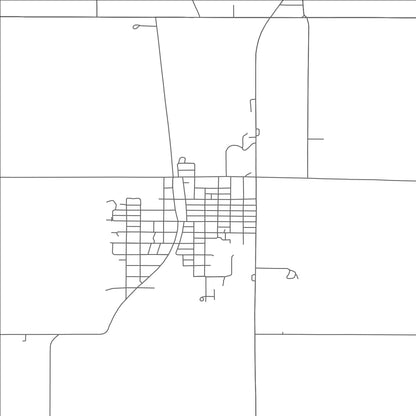 ROAD MAP OF BLUE HILL, NEBRASKA BY MAPBAKES