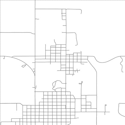 ROAD MAP OF BLUE SPRINGS, NEBRASKA BY MAPBAKES