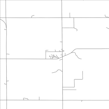 ROAD MAP OF BOW VALLEY, NEBRASKA BY MAPBAKES