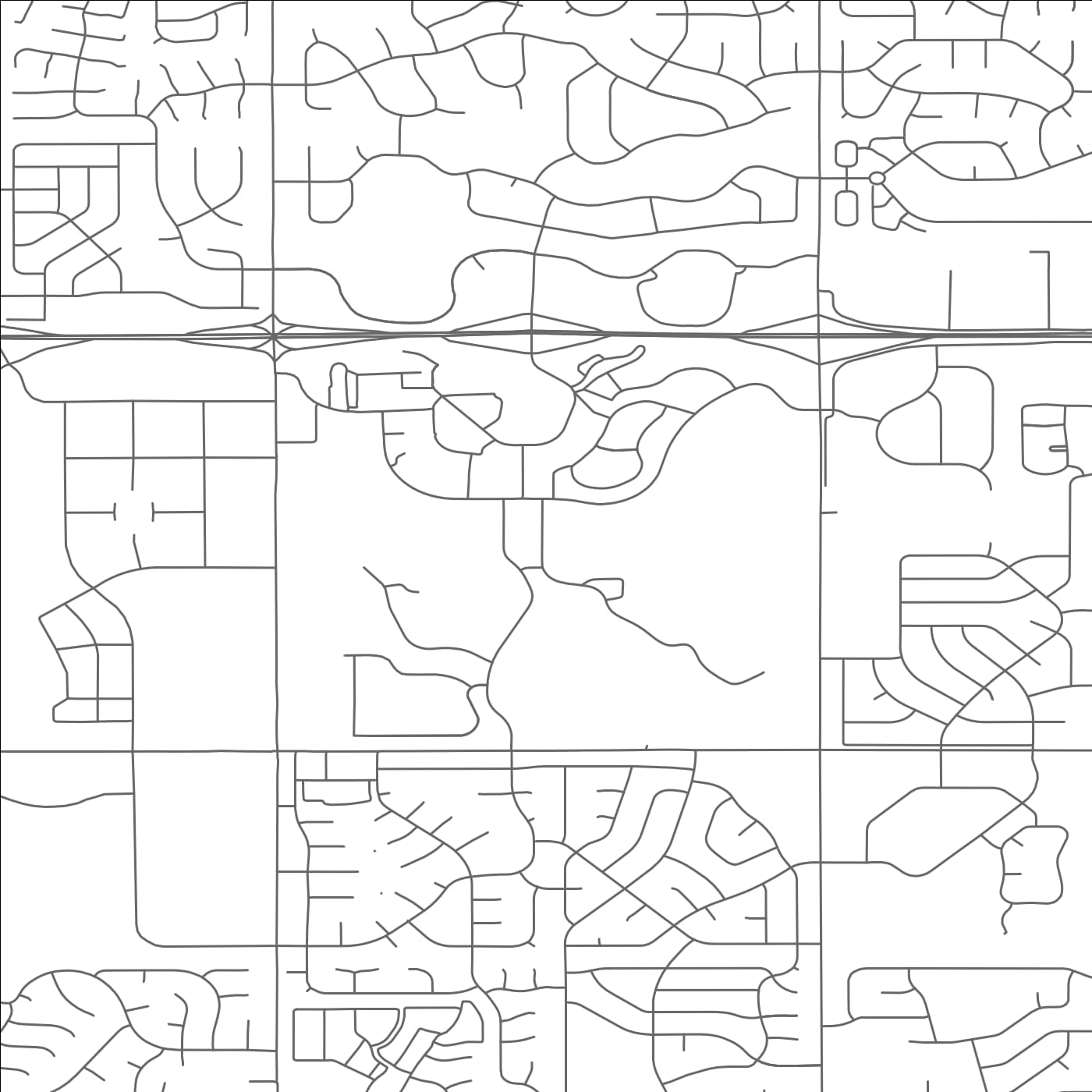 ROAD MAP OF BOYS TOWN, NEBRASKA BY MAPBAKES